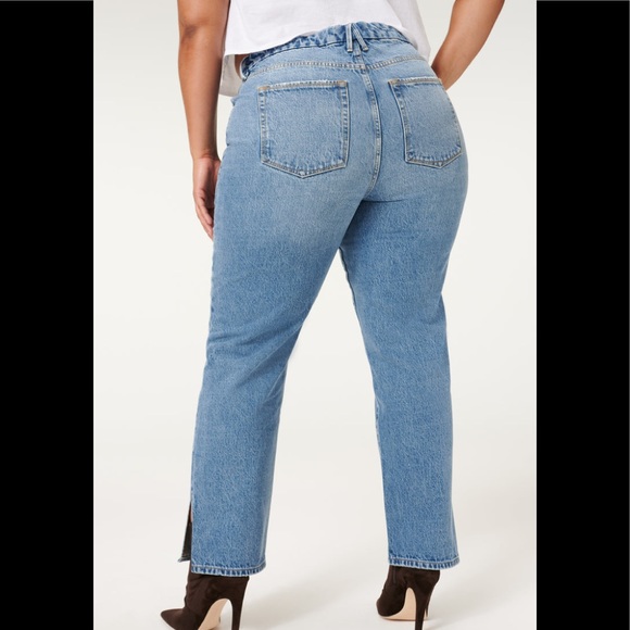GOOD AMERICAN GOOD BOY JEANS SUPER HIGH RISE SIZE 18 - Picture 2 of 16